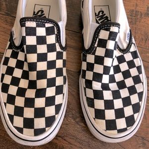 Classic slip on checker board vans